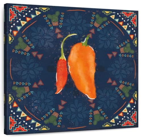 ElephantStock - Tex Mex Fiesta VI Dark Wall Art -