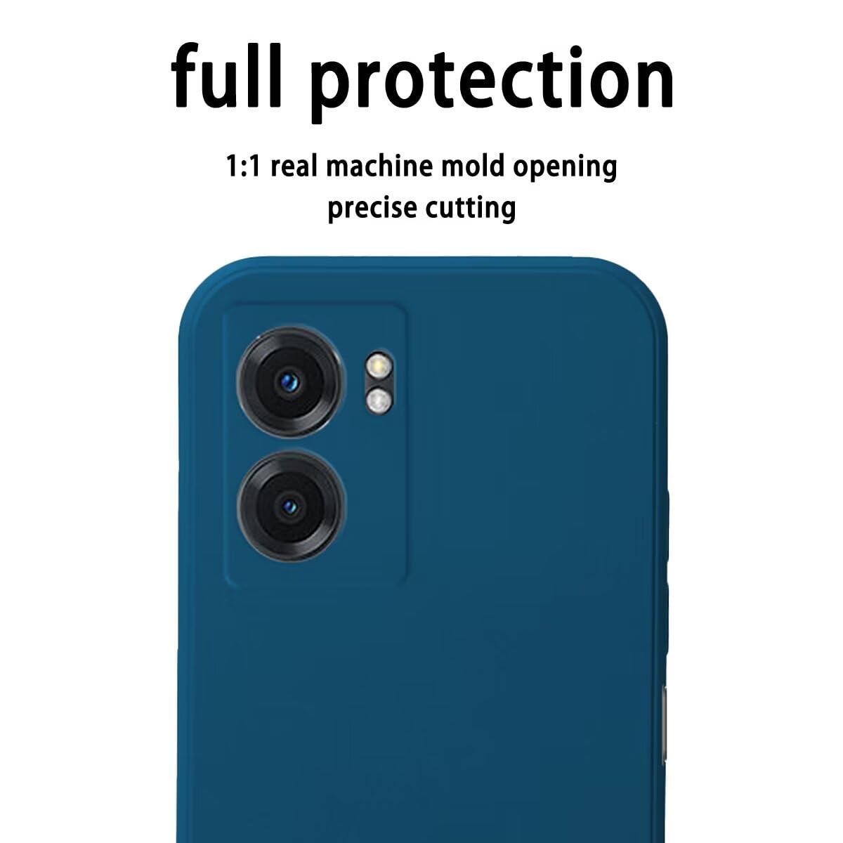 Topme Cover per Realme Narzo 50 5G / OPPO A77 5G (6.58 Inches) Custodia Case, Protezione Della Pelle Della Custodia in Silicone Tpu - Grigio lavanda