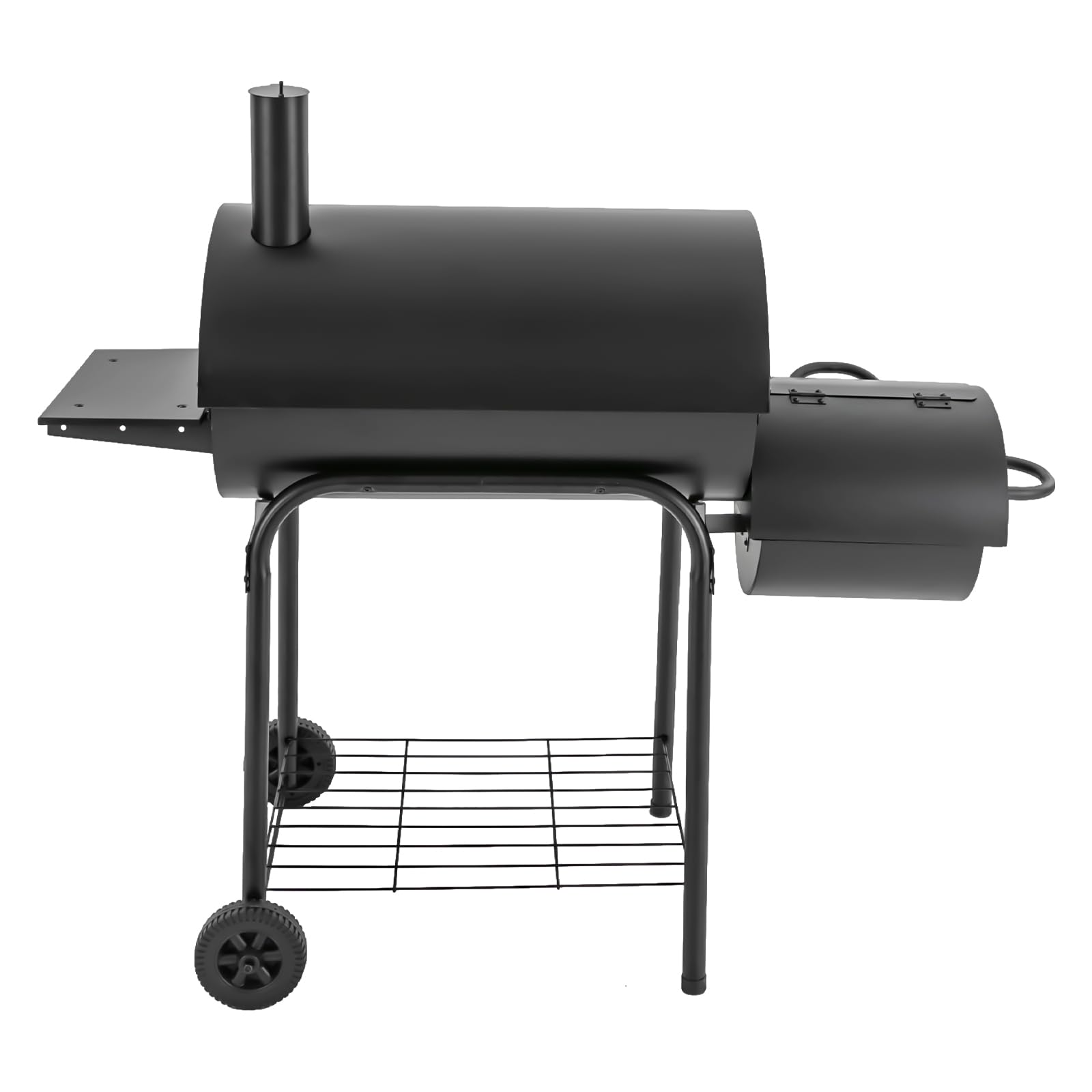 Freestanding Barbecue a carbone,Carrello in acciaio inox,Smoker Grill,Barbecue a carbonella Con Coperchio E Ruote Per Esterni
