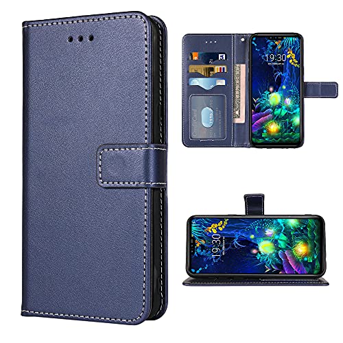 Compatible with LG V50 ThinQ Wallet Case Wrist Strap Lanyard Leather Flip Cover Card Holder Stand Cell Accessories Folio Phone Cases for LGV50 5G V 50 Thin Q V50ThinQ 50ThinQ 50V Black