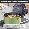Nuwave Lux LE 13-Pc Cookware Set with Elegant Gold Handle, Diamond Infused Ceramic Non-Stick, PFAS Free, Premium Metal Lids, Ergonomic Stay-Cool Handles, Induction Ready & Compatible w/All Cooktops #3