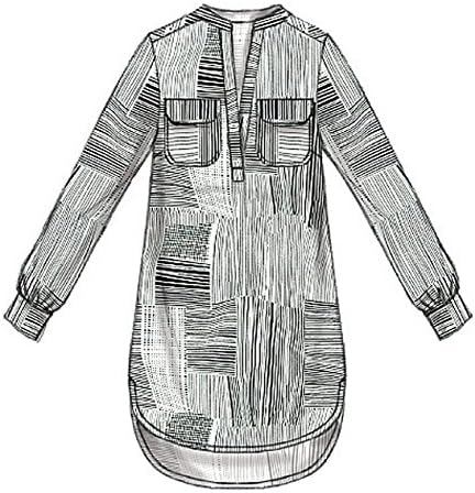 Miniatura 5 de McCall's Patterns M7360 - Camisetas Henley para mujer, talla A5 (6-8-10-12-14)