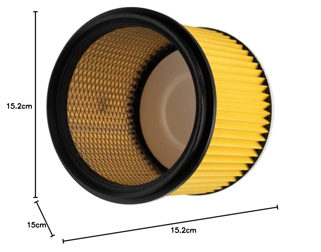 Trade-Shop 2 filtros redondos/filtros de pliegues/cartuchos de repuesto para Einhell TE-VC 2230 SA TE-VC 2340 SA TE-VC 2230 SAC TE-VC 2340 SAC