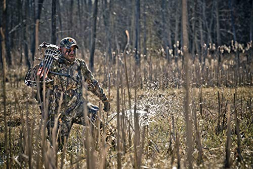 ScentLok Mens Hunting Clothes - Hydrotherm Waterproof and Windproof Camo Primaloft Insulated Bib - Adjustable Fit