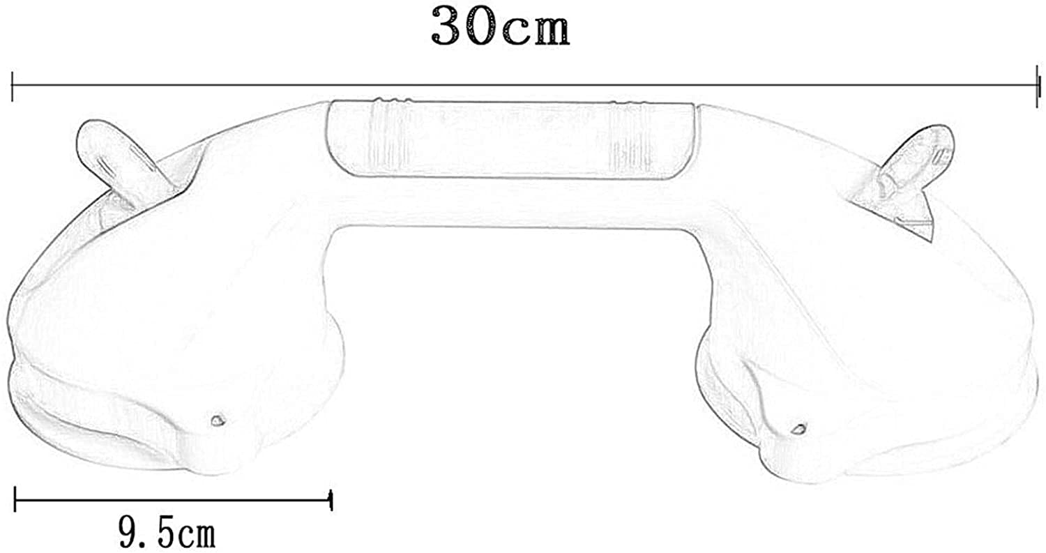 Barra de Agarre, Barra de Agarre para Discapacitados de Seguridad para el Baño, Barra de Agarre Sin Perforaciones de Seguridad para el Baño, Barra de Agarre con Ventosa Antidesliz