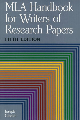 Mla Handbook for Writers of Research Papers 0641628838 Book Cover