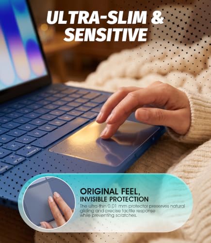 Image of (3 in 1) Orzero Screen Protector Compatible for MacBook Neo 13-inch, 2 Pack 9H Matte Tempered Glass Screen Protector with 1 Pack Soft PET Trackpad Protector Anti-Glare Anti-Fingerprint [EZ Install] Anti-Scratch Bubble-Free