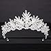 LLXXYY Corona Nuziale Regalo di Natale,novità Vintage Corona Testiera Nuziale Silver Rhinestone Crystal Diadema Regina Crown Princess Diademi Gioielli Fotografia di Moda Nozze Accessori per Capelli