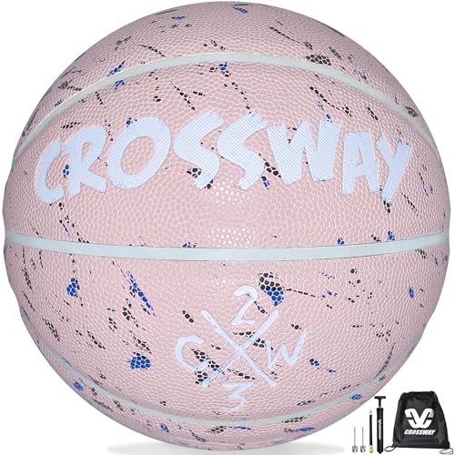 Balón de baloncesto Crossway Street College tallas 7 6 5 de piel PU para exterior e interior