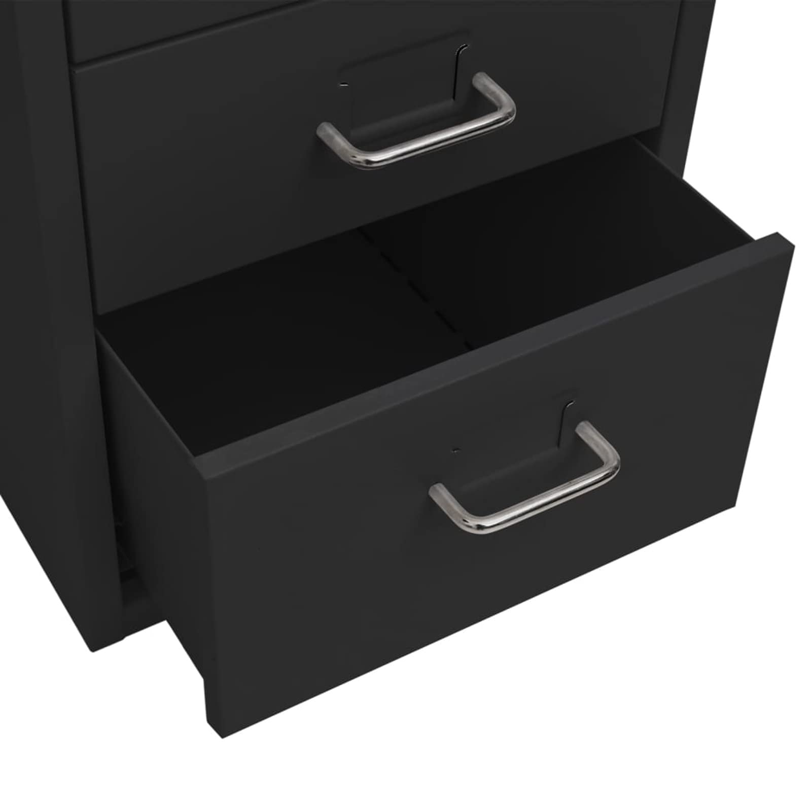 Homgoday Meuble de rangement noir 28 x 41 x 69 cm en métal, peu encombrant, armoire d'extérieur, mobilier d'extérieur pour salon, bureau, chambre à coucher, salle de bain