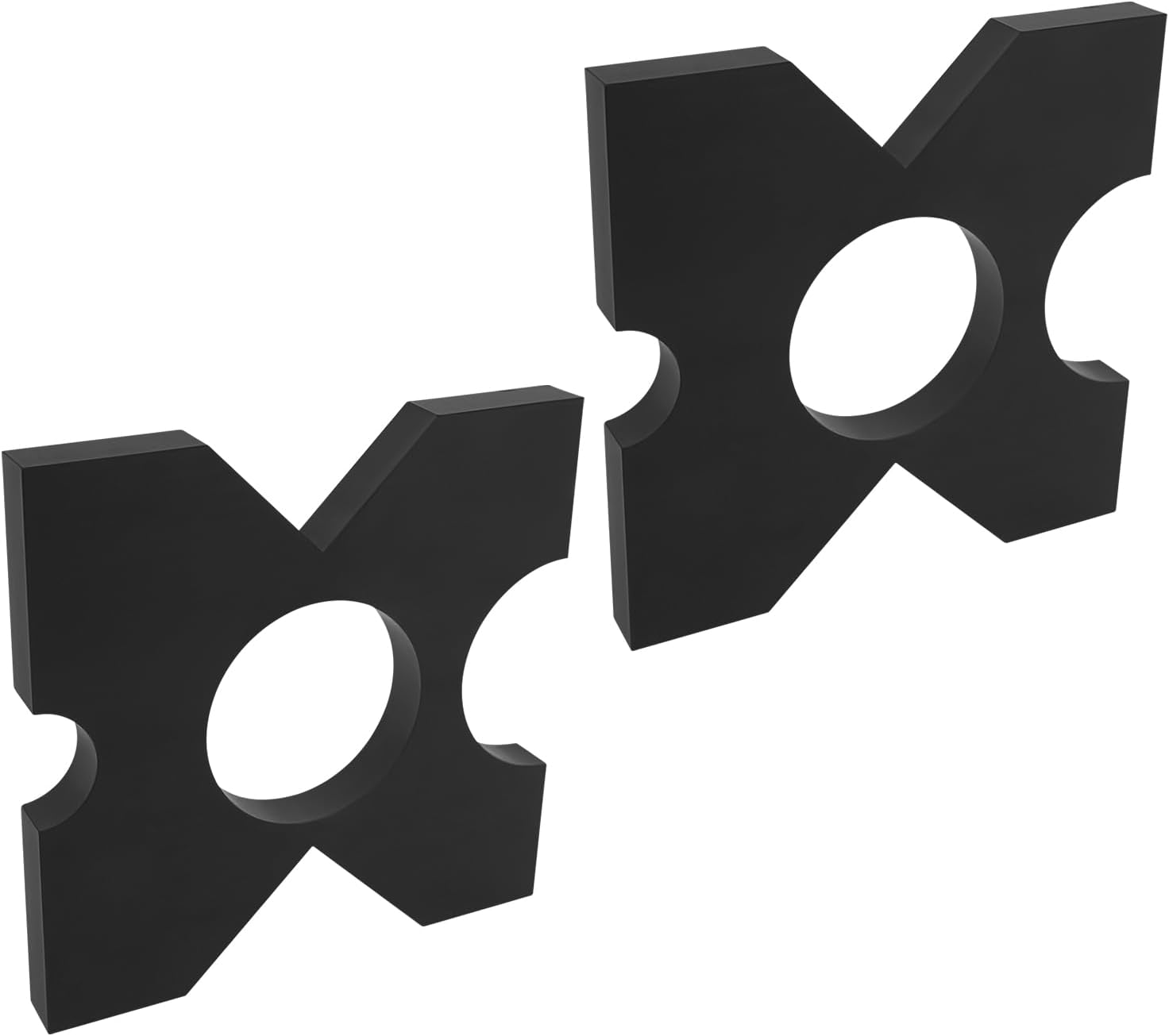 Arbor Press Plate, 1 Pair 9.75'' x 9.75'' x 1'' H-shape Hydraulic Shop Press Plate 20Ton Metal H Frame Hydraulic Shop Press Plates for Workshops Factories & Production