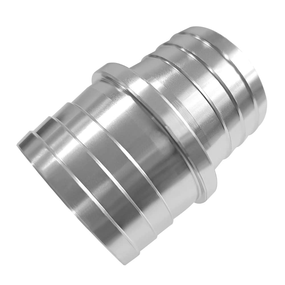 1-1/2" To 1-3/4" Hose Barb Coupler – Aluminum Splice Fitting For Radiator, Coolant, Intercooler Hoses