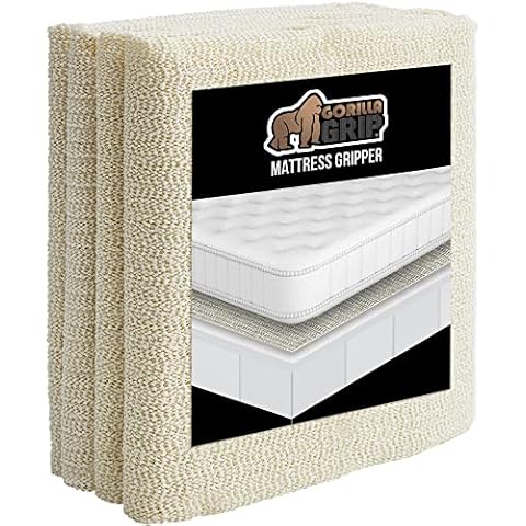 Gorilla Grip Original Mattress Slide Stopper and Gripper, Queen, Keep Bed and Topper Pad from Sliding for Sofa, Couch, Chair Cushion, Mattresses, Easy Trim, Slip Resistant, Grips Helps Stop Slipping Cover