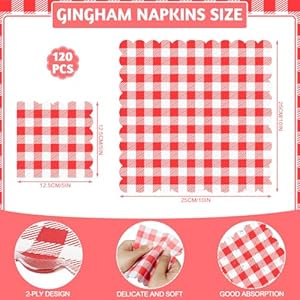 120pcsredginghamnapkinsdisposableredandwhitecheckerednapkinsscallopedredbuffalonapkinspaperplaidnapkinsforsummerpicnicbarbecuebabybridalshower5x5inches Urban Country Home Decor 120 pcs red gingham napkins disposable red and white checkered napkins scalloped red buffalo napkins paper plaid napkins for summer picnic barbecue baby bridal shower5 x 5 inches urban country home decor