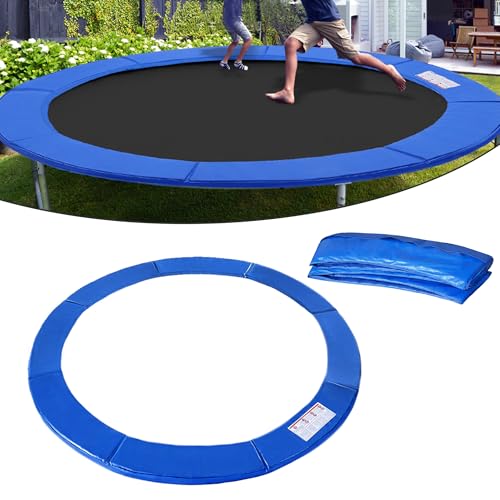 YEATHOR Replacement Trampoline Edge Cover Spring Cover Surround Pad Safety Protection Pad Foam Padding Edge Protection Universal Trampoline Accessories Fit 8ft Trampoline Frame Blue