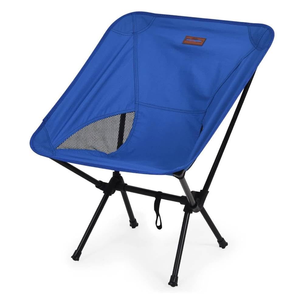 HomlyPro Folding Camping Chair, Pack of 1 - Compact & Lightweight Outdoor Chair for Adults, Comfortable Sitting, Ideal for Garden, Beach, Picnic, and Adventures (Blue)