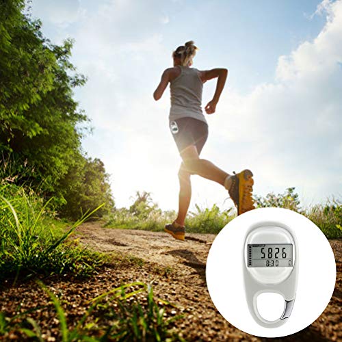 Get MasYosh 3DSchrittzähler Ohne app und Handy, Digitaler Fitness Tracker für Das Gehen Laufen