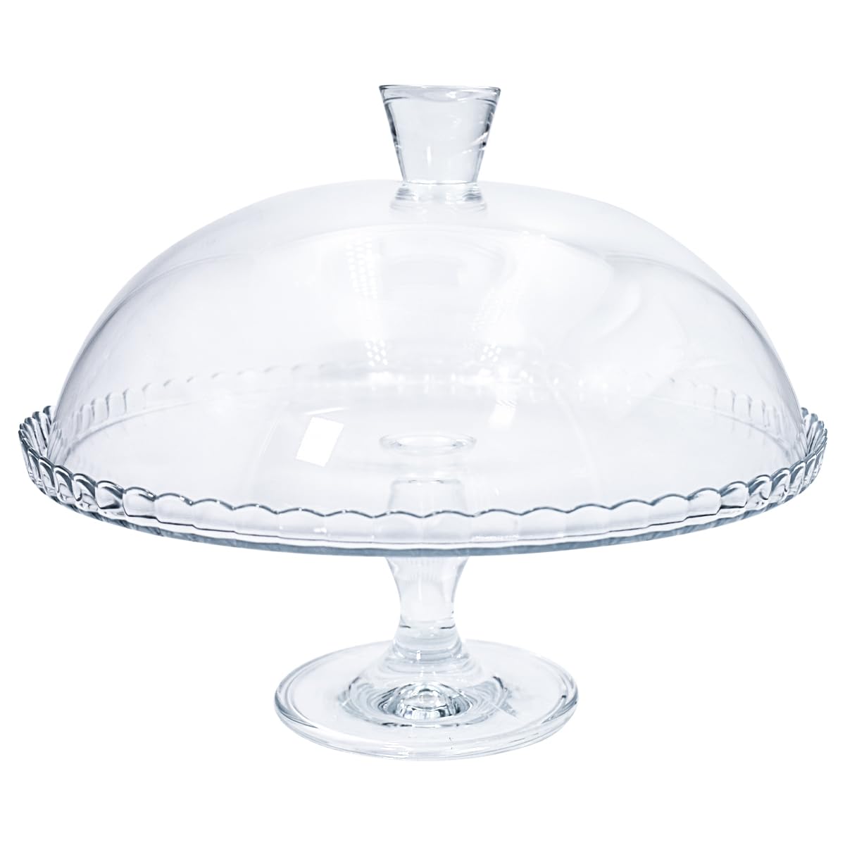 TABLE PASSION Table Et Passion - Présentoir à gâteau sur Pied 32 cm et sa Cloche en Verre - Table ET Passion