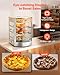 VEVOR 3-Tier Commercial Food Warmer Display, 800W Food Display Warmer with LED Light, Adjustable Shelf and Stainless Steel Frame, 86℉~185℉ Air Heating, 60L for Hamburger, Pizza, Bread, Fried Chicken