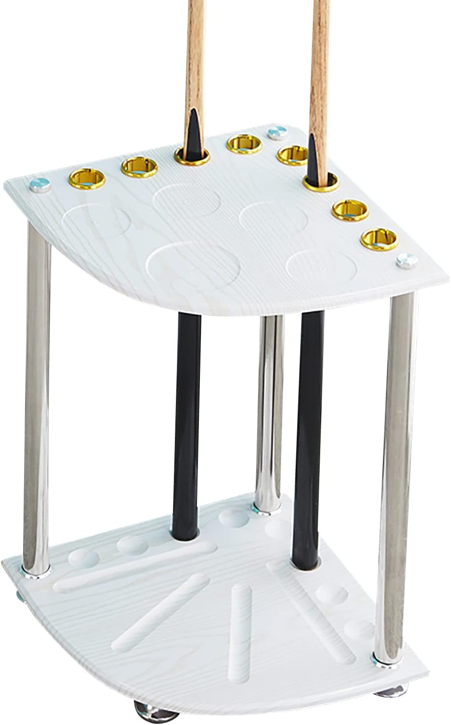 Stand Vertical Billiard Holder, Pool Racks, Pool Rack Holds 8 Full Ball Drinks and Other Accessories for Fishing Rod Clubs Game Hall