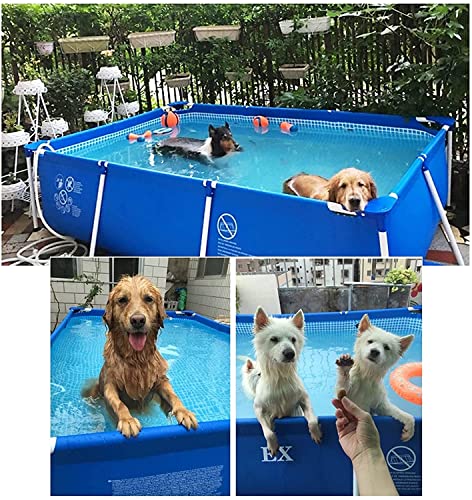 FINFFON Pools for Gärten Große Schwimmbad mit Stahlrahmen Floats oberirdisch for Kinder und Erwachsene Kostenlose… – Bild 7