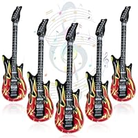 Aufblasbare Gitarren, Aufblasbare Gitarren Requisiten, 100cm Aufblasbare Party Gitarre, Aufblasbare Instrumente, Rock Musikinstrument (5)