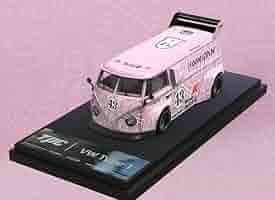 Flame 1/64 フォルクスワーゲン T1  バス ピンクパンサー Flame Models 1:64 Volkswagen T1 Kombi: Pink Panther
