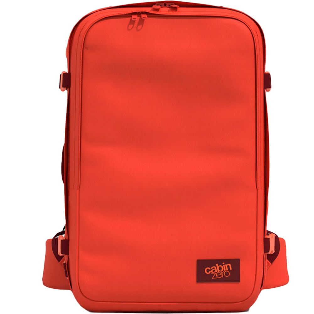 Cabinzero Unisex's Classic Pro 42l Ultra Light Cabin Bag with Luggage Trackers. Backpack, Tomato Festival, 42
