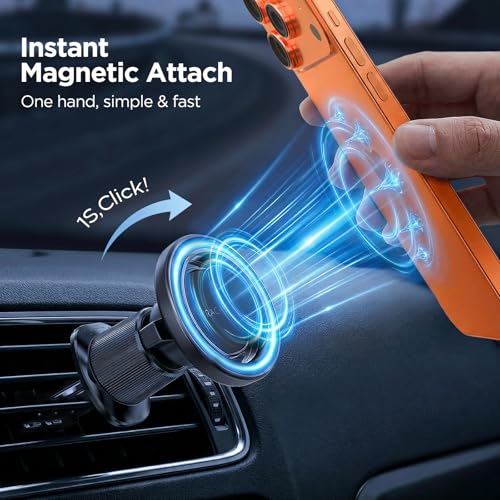 Miracase Magnetic Air Vent Car Phone Mount with PopSocket Support — view 9