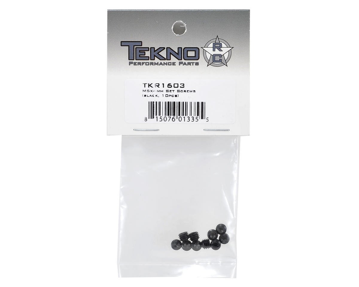Viti A Testa Svasata Tekno RC TKR1603 – M5x4mm – Nero (10 Pezzi) Per Modellismo RC