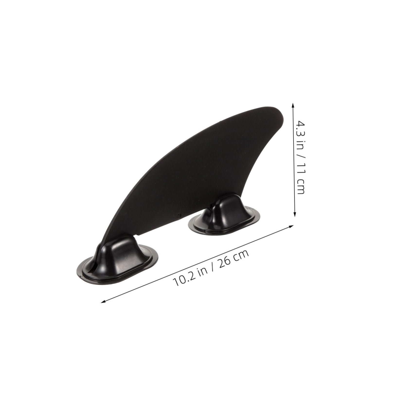 2 Aletas De Repuesto para Tabla De Paddle Surf Aletas Inflables Central Desmontable Accesorios para Tabla De Surf De Repuesto De PVC Color Negro