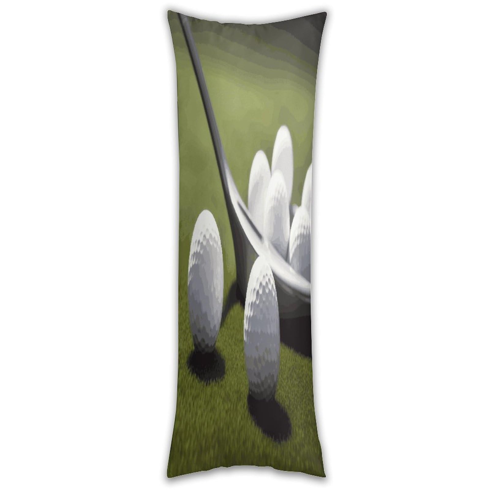 Golf Pillow Case Breathable Absorb Sweat Long Pillowcover Exquisite Unique Pillow Protector for All Seasons Hot Sleepers Body Pillowcase