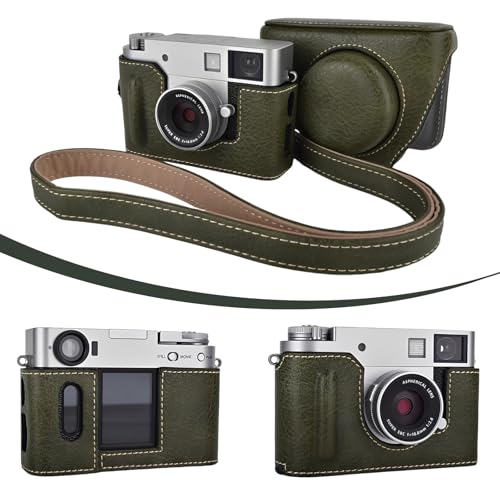 Funda protectora para cámara con correa de hombro ajustable verde X-Half 2