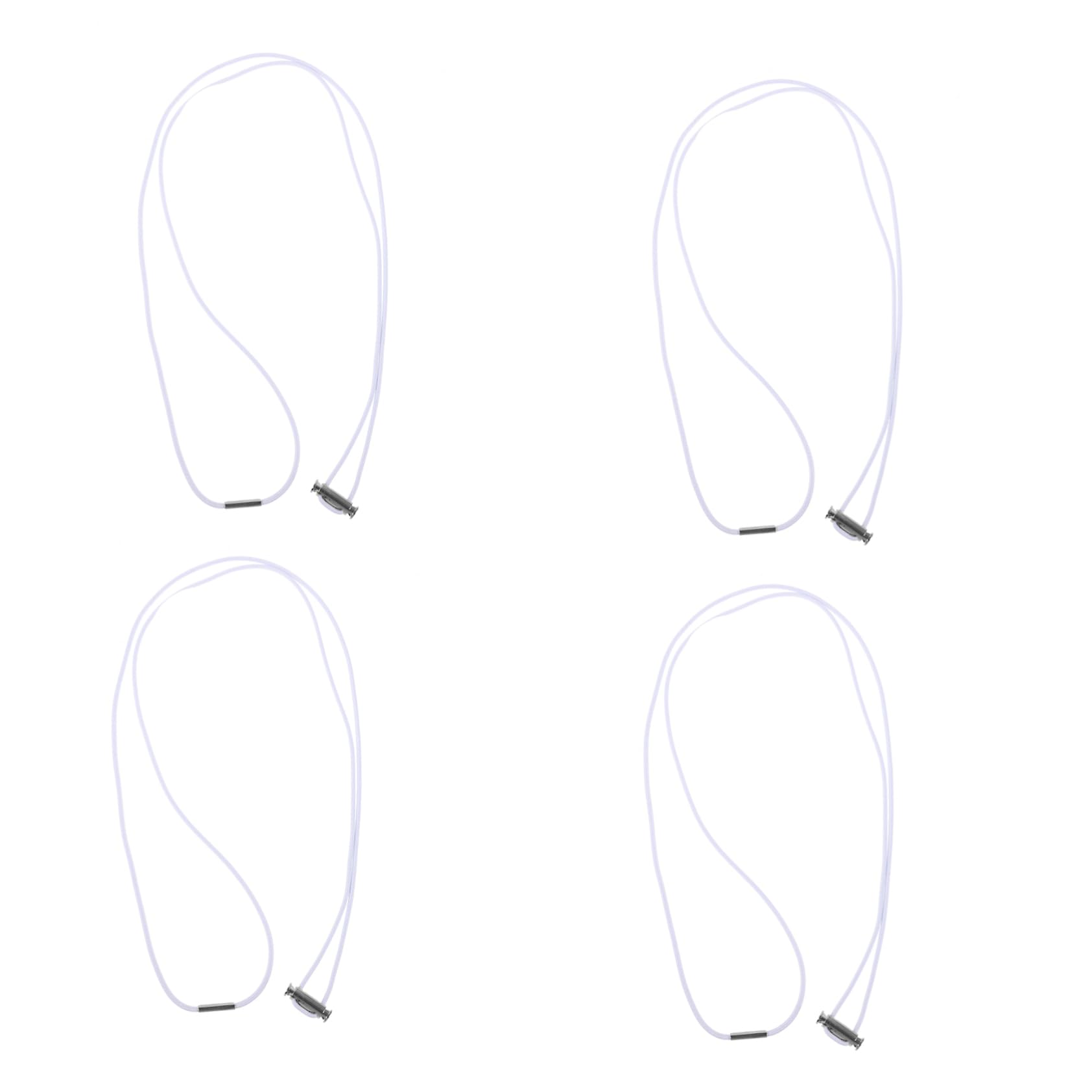Cabilock 5 Set Pattumiera Cinghia Gruppo Musicale Fasce Di Presa Dei Rifiuti Elastici Per Sacco Della Spazzatura Cavo Del Bidone Della Spazzatura Bande Elastico Bianca 4 Pezzi * 5