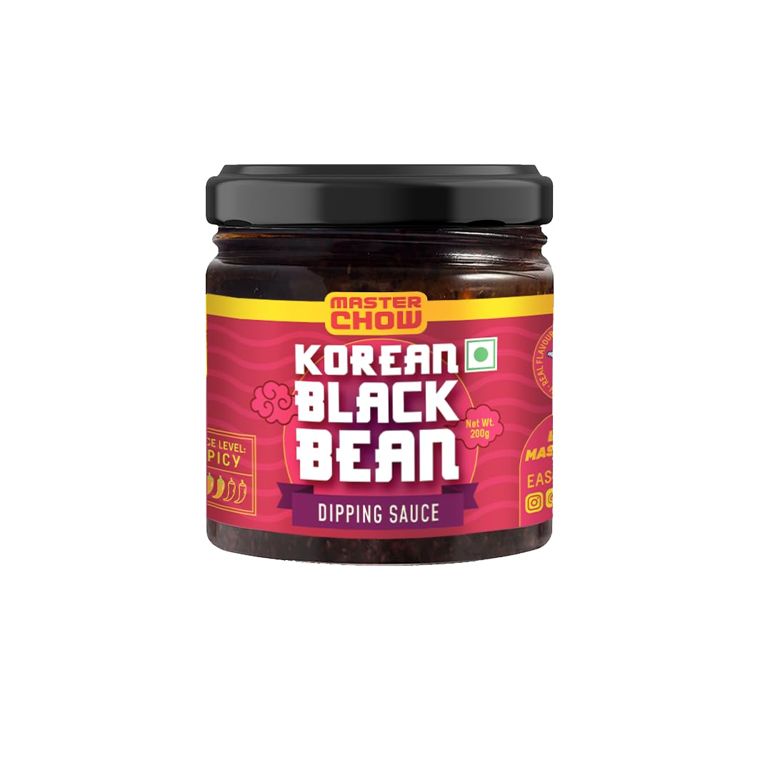 MasterChow Black Bean Dip | Dipping Sauce | Fermented Black Bean Sauce | Ready-to-Eat | Serves 4-5 (200gm)