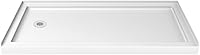 Vista 23 de DreamLine SlimLine DLT-1134602 - Base de ducha de un solo umbral de drenaje derecho de 34 pulgadas de profundidad x 60 pulgadas de ancho x 2 3/4