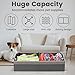 Large Dog Toy Basket With Handle, Foldable Dog Toy Box for Living Room Area, 28.5