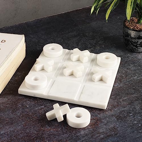 Tablero de Juego Tic Tac Toe de Mármol Natural miniatura 2