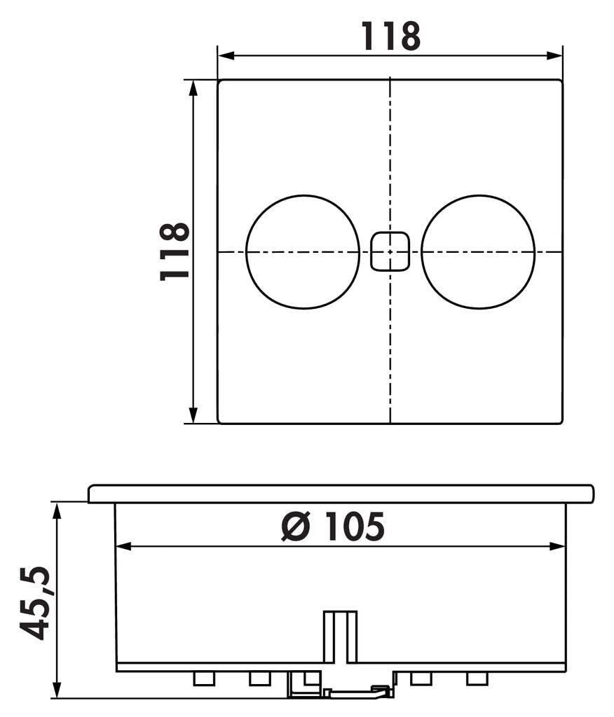 HPF Duplex Socket Element, black, 2 - Image 2
