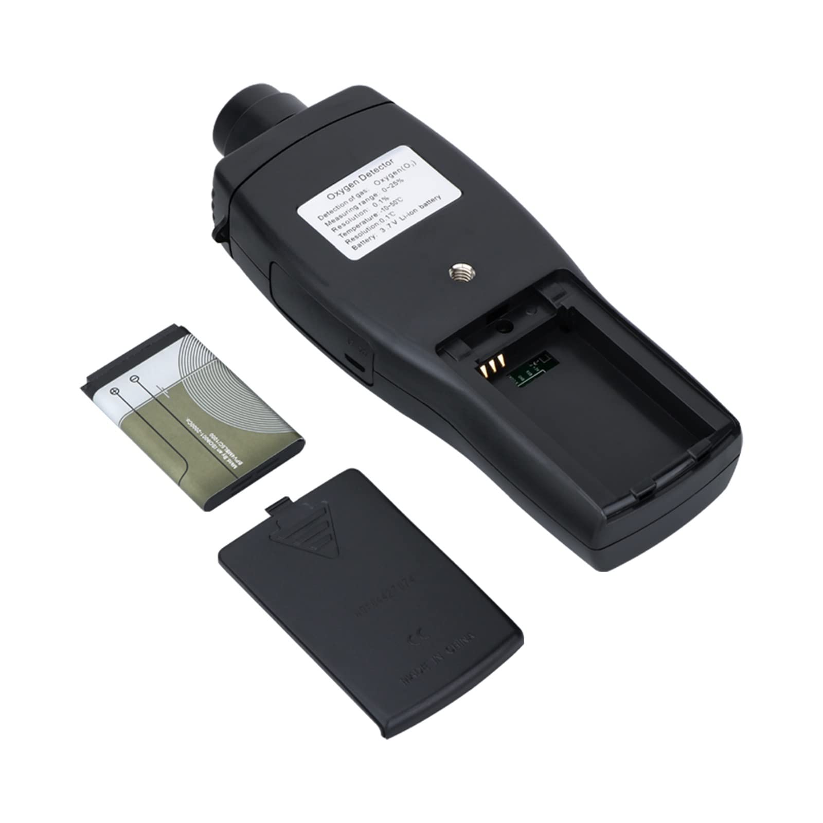 Detectores de gas precisos Detector de oxígeno automotriz, analizador de gas, medidor de O2, monitor que mide 0-25% con alarma de vibración de sonido y luz de batería Medidor de calidad del aire, sens