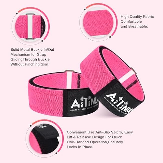 Booty Bands for Women Glutes & Hip Building, Blood Flow Restriction Bands BFR Bundle Booty Bands, Best Fabric Glute Bands Resistance Bands for Exercising Your Butt,Squat,Thigh