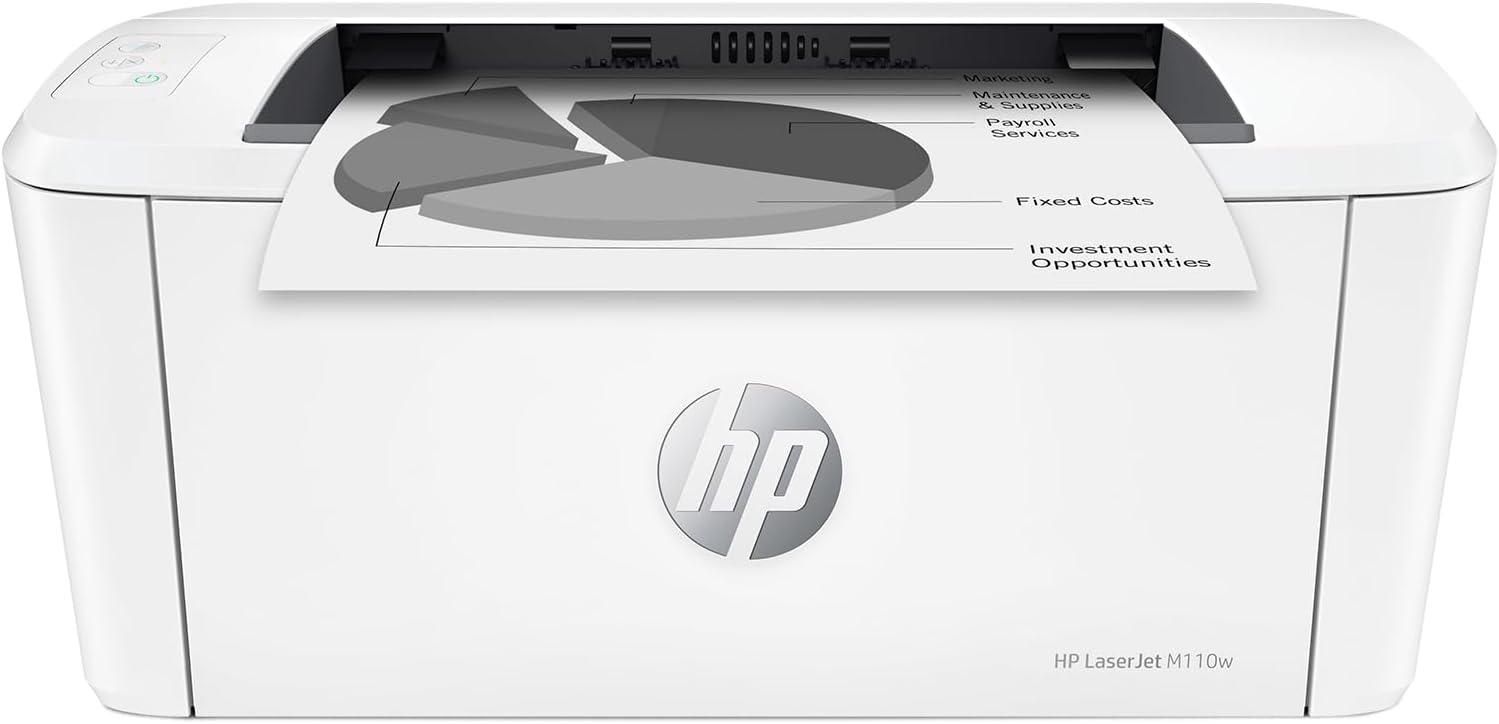 LaserJet M110w Wireless Black & White Printer, Print, Fast speeds, Easy Setup, Mobile Printing, Best-for-Small Teams
