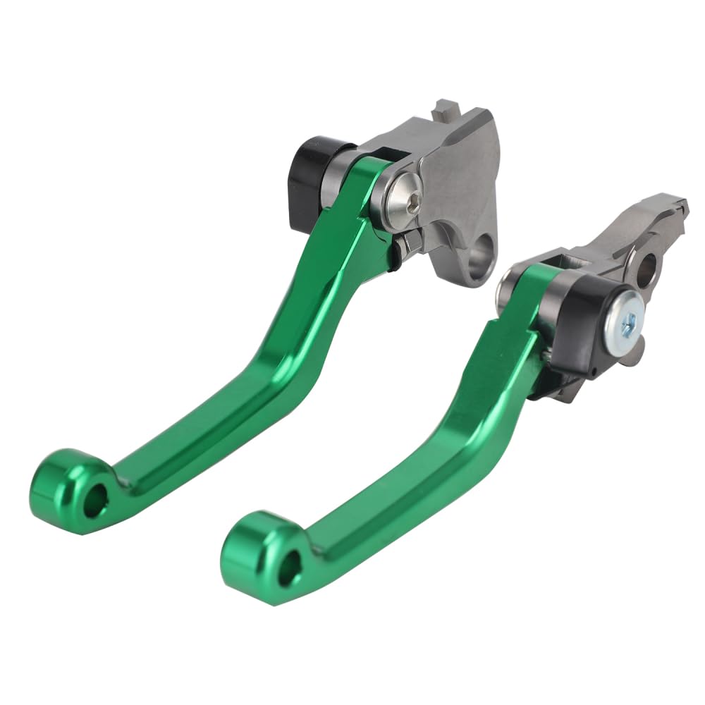 Leva Freno Moto Dirt Bike Leva Frizione Pieghevole in Alluminio per KLX 140 KLX140L 08-23 KLX140G 17-23 Motocross Verde