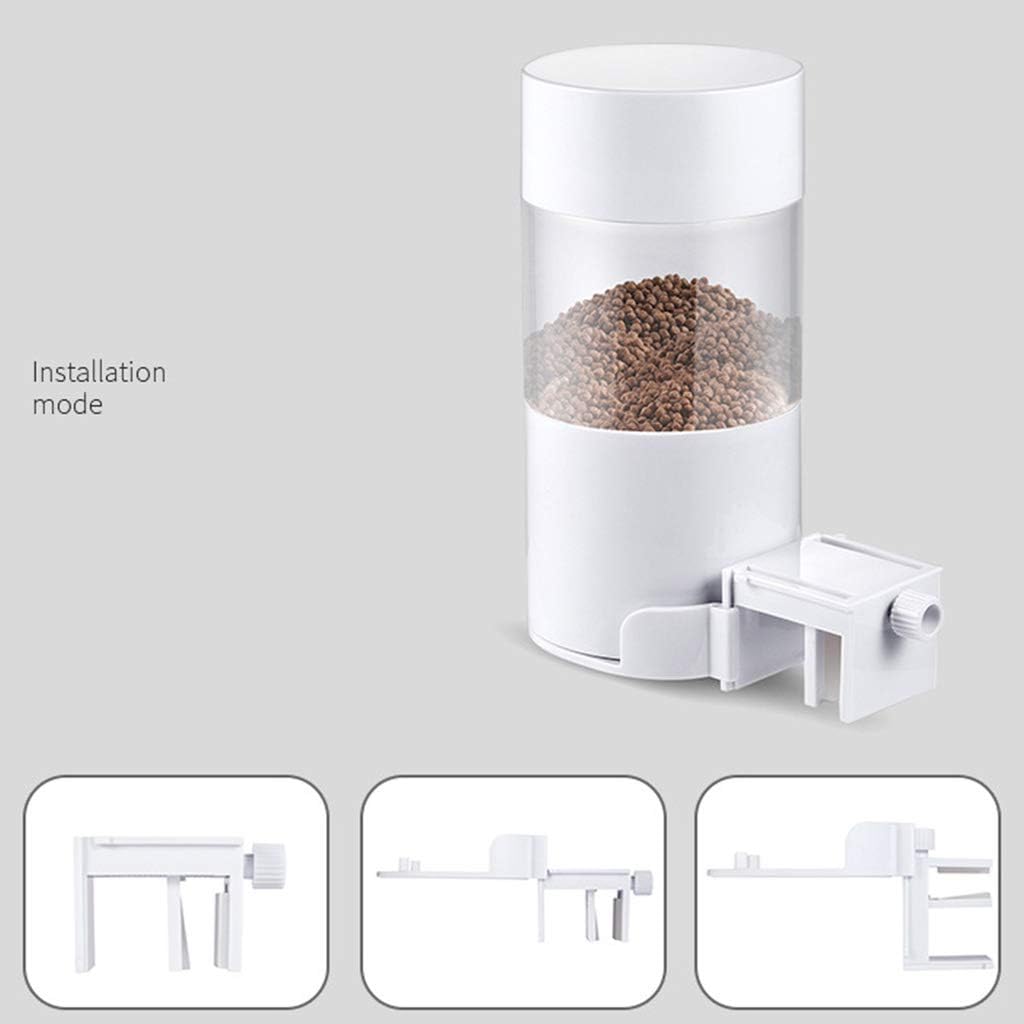 Automatic Fish Feeder Battery/USB Charging Aquarium Food Dispenser 17oz Large Capacity for Vacation Weekend Holiday