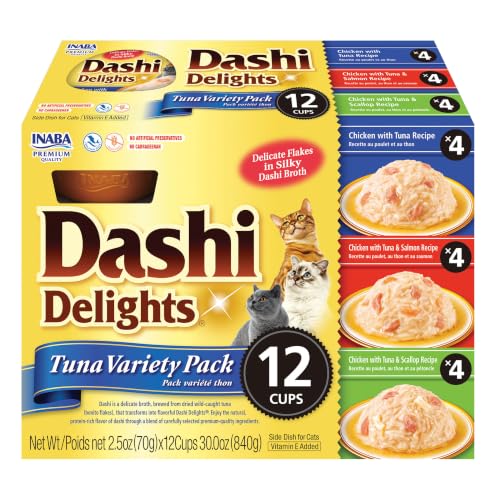 INABA Dashi Delights Lickable Cat Treats, Tuna Variety, 12ct - image 1