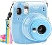 Katia Camera Case Bag Compatible for Fujifilm Instax Mini 9 Instant Camera, Also Compatible for Fujifilm Instax Mini 8 Instant Film Camera with Strap - Shining Transparent
