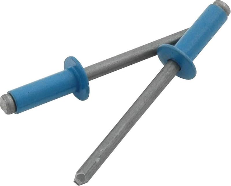 Kit de rebites de mandril em aço Allstar Performance ALL18132, azul Pepsi Blue, diâmetro de 4,8 mm, alcance de fixação de 6,4 a 9,5 mm, 250 unidades