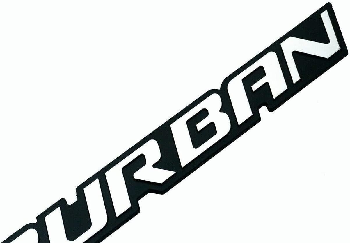 2Pcs Emblems Rear Door Tailgate Badge 3D Nameplate Letter 15126052 B192 Replacement for 00-06 Suburban (Yellow)