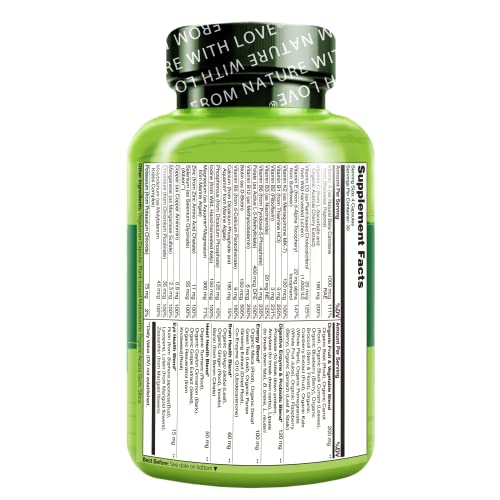image for NATURELO Whole Food Multivitamin for Men - with Vitamins, Minerals, Or