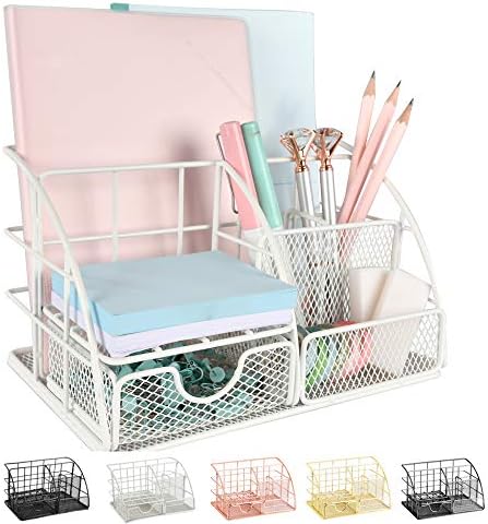Desk Organizer, Mesh Office Supplies Desk